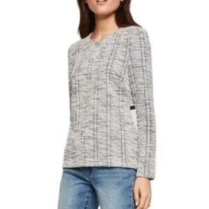 BCBGeneration Women's Boucle Cut-Out Knit Top - S